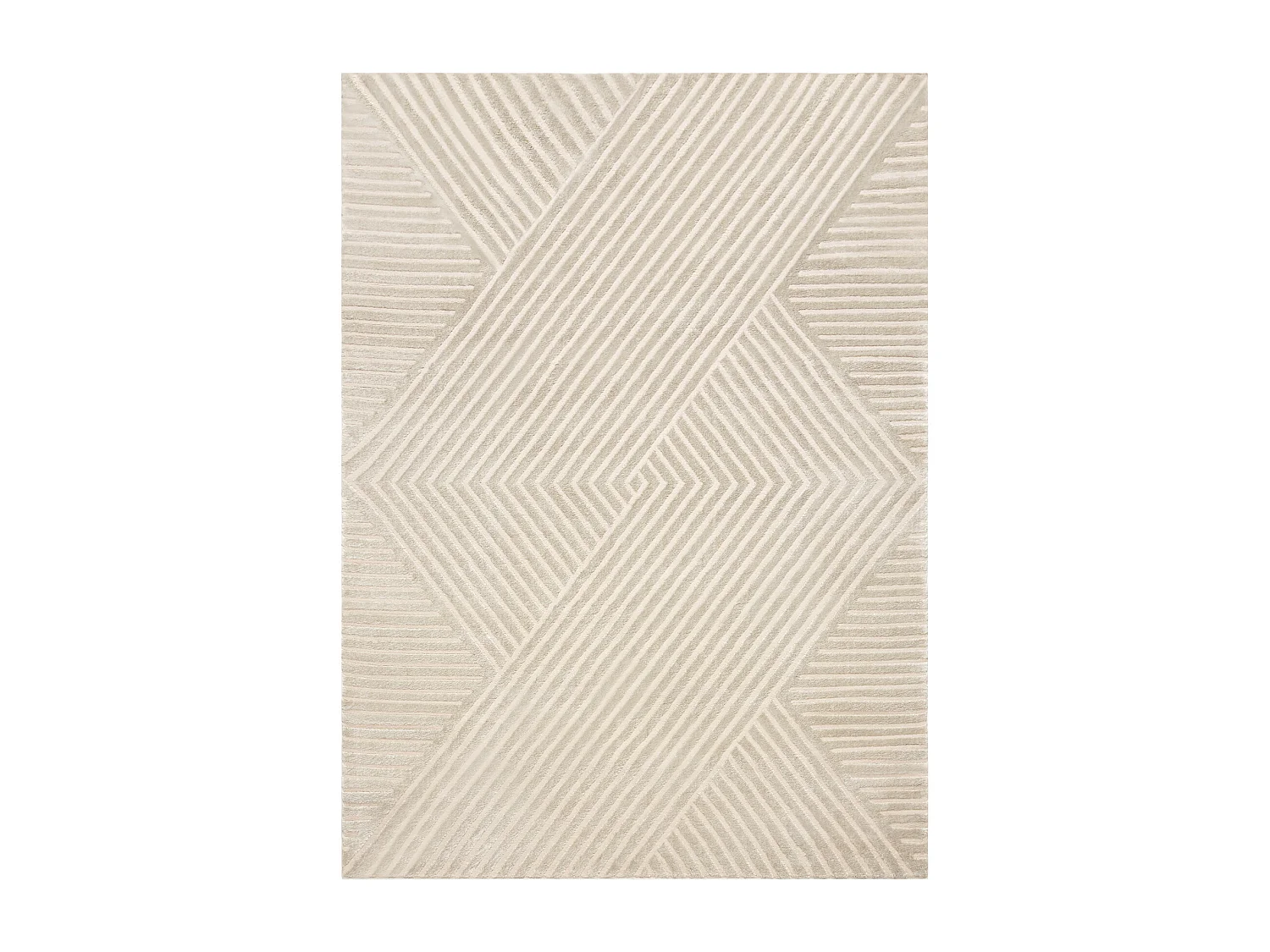 Tapis BALANCE 1503 taupe - Géométrique, structurel, glamour 160x220 cm