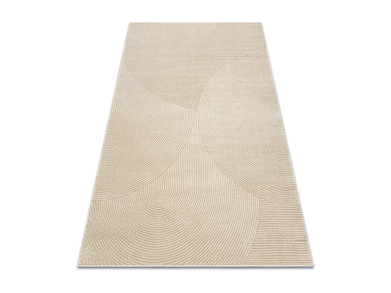 Tapijt BALANCE 0194 taupe - Geometrisch, structureel, glamour 140x190 cm