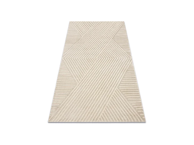 Tapis BALANCE 1503 taupe - Géométrique, structurel, glamour 80x150 cm