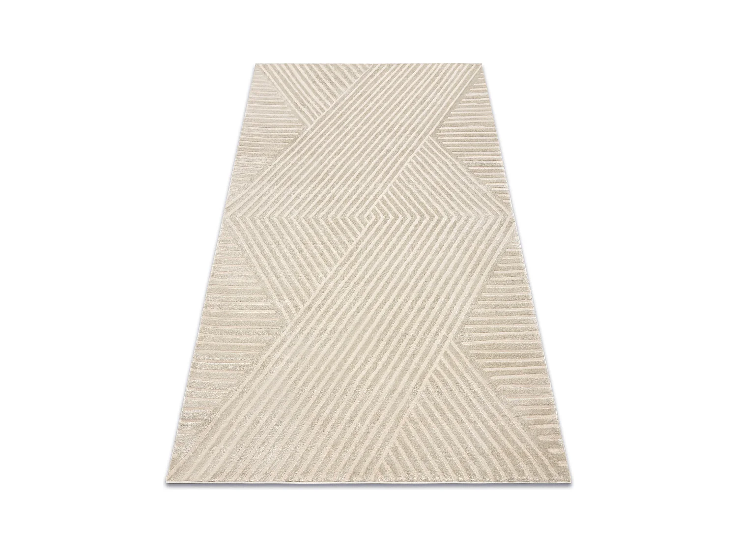 Tapis BALANCE 1503 taupe - Géométrique, structurel, glamour 80x150 cm