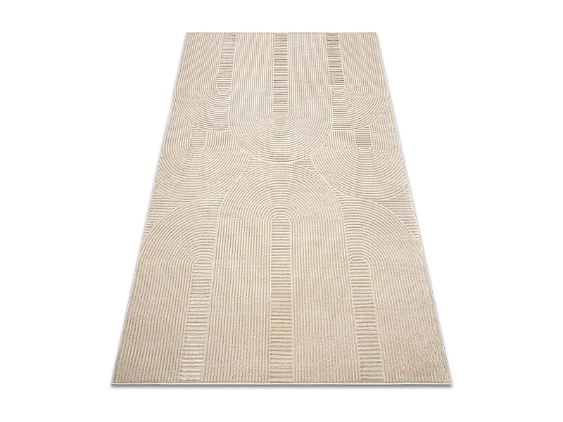 Teppich BALANCE 9086 taupe - Geometrisch, strukturell, glamour 200x290 cm