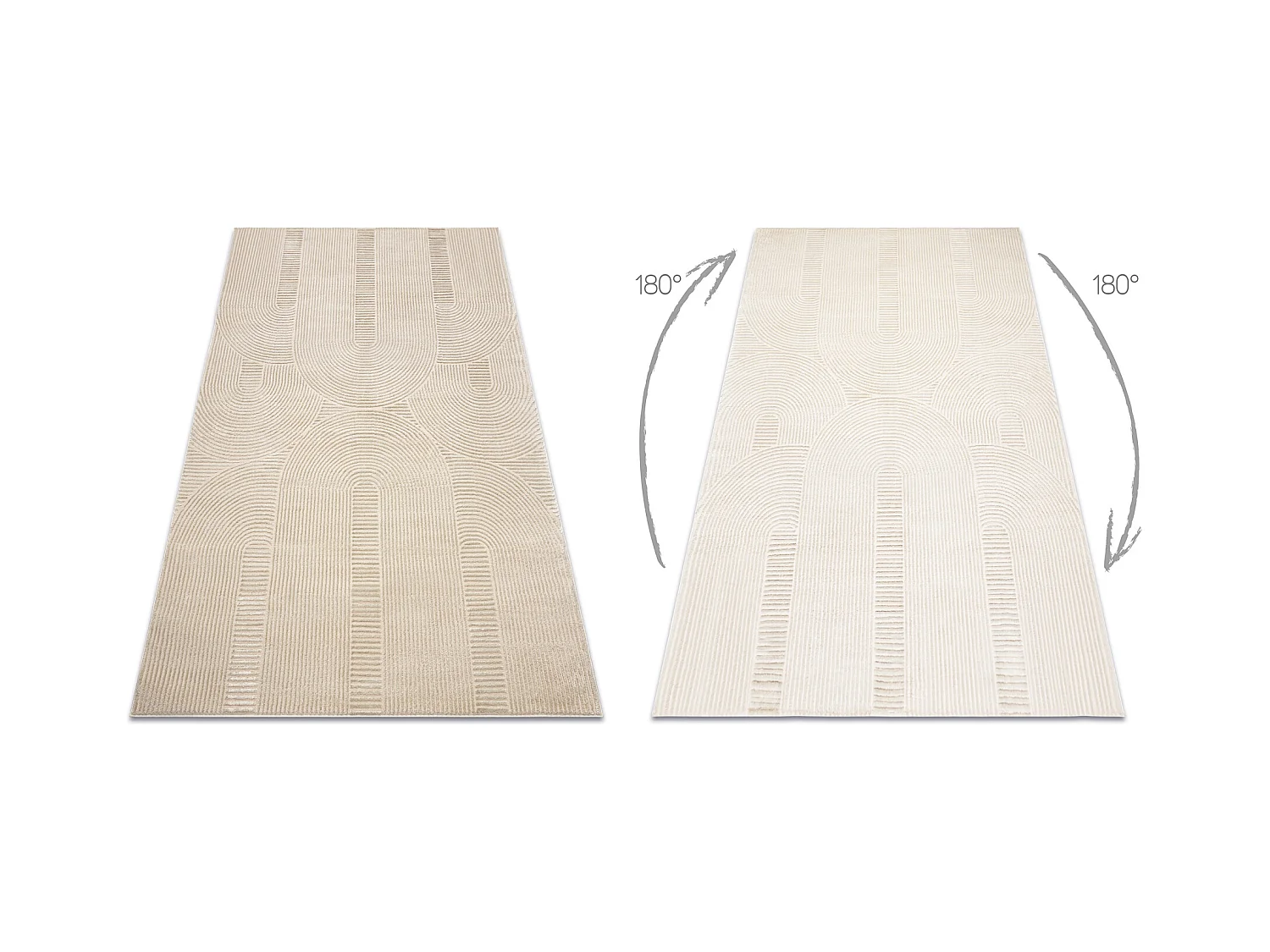 Tapis BALANCE 9086 taupe - Géométrique, structurel, glamour 160x220 cm