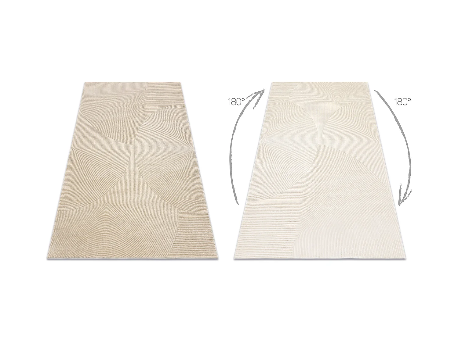 Tapis BALANCE 0194 taupe - Géométrique, structurel, glamour 80x150 cm