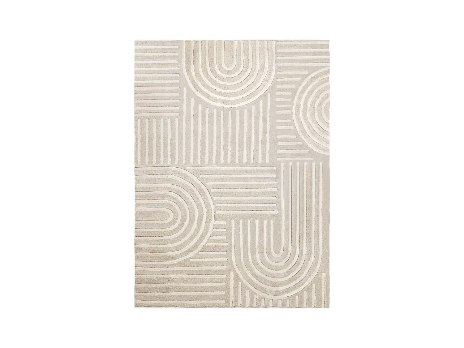 Dywan BALANCE 1918 taupe - Geometryczny, strukturalny, glamour  120x170 cm