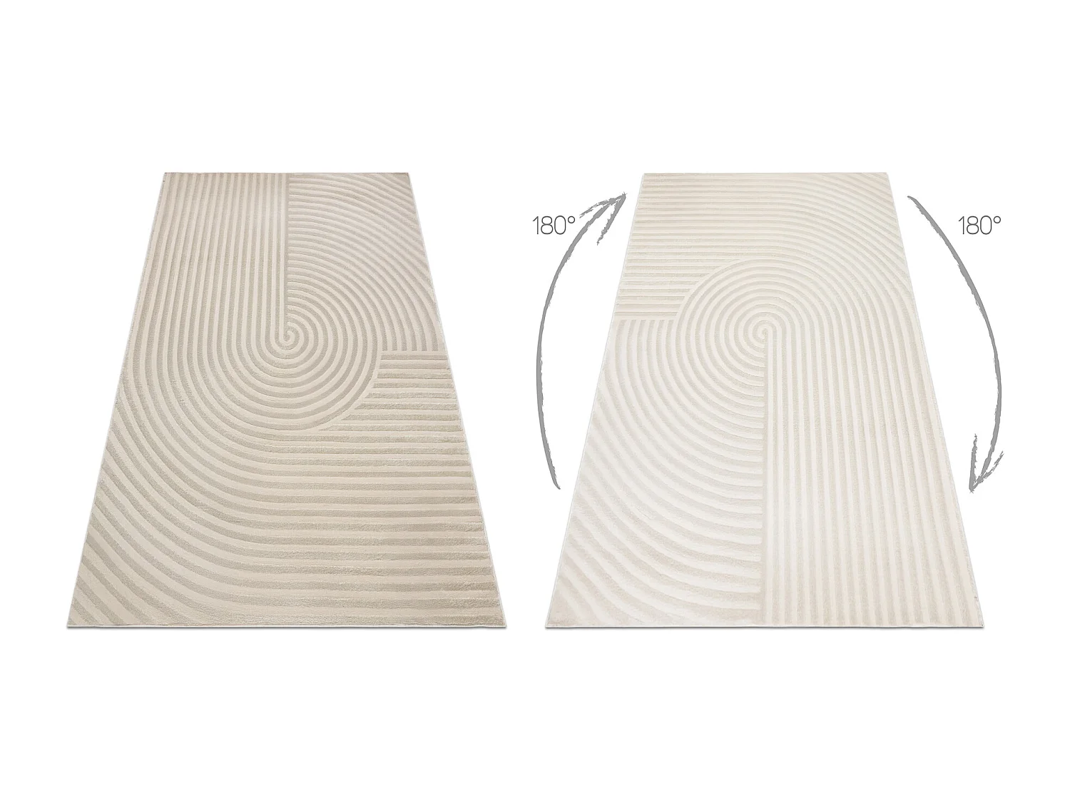 Alfombra BALANCE 1921 taupe - Geométrico, estructural, glamour 240x330 cm