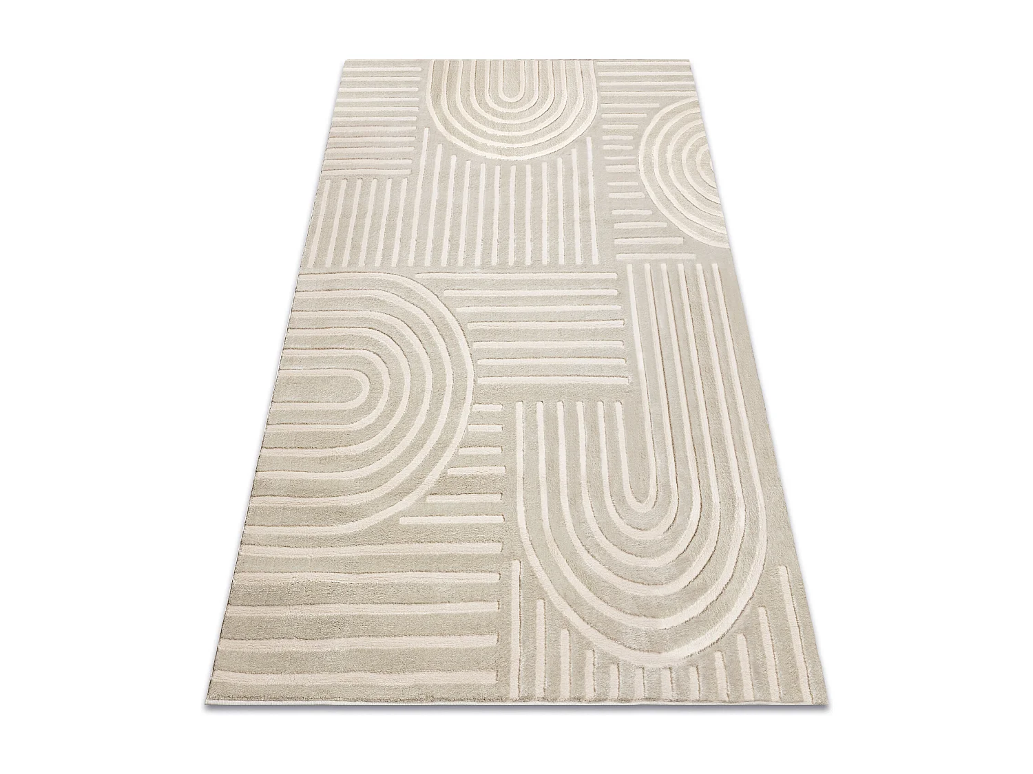 Tapis BALANCE 1918 taupe - Géométrique, structurel, glamour 200x290 cm