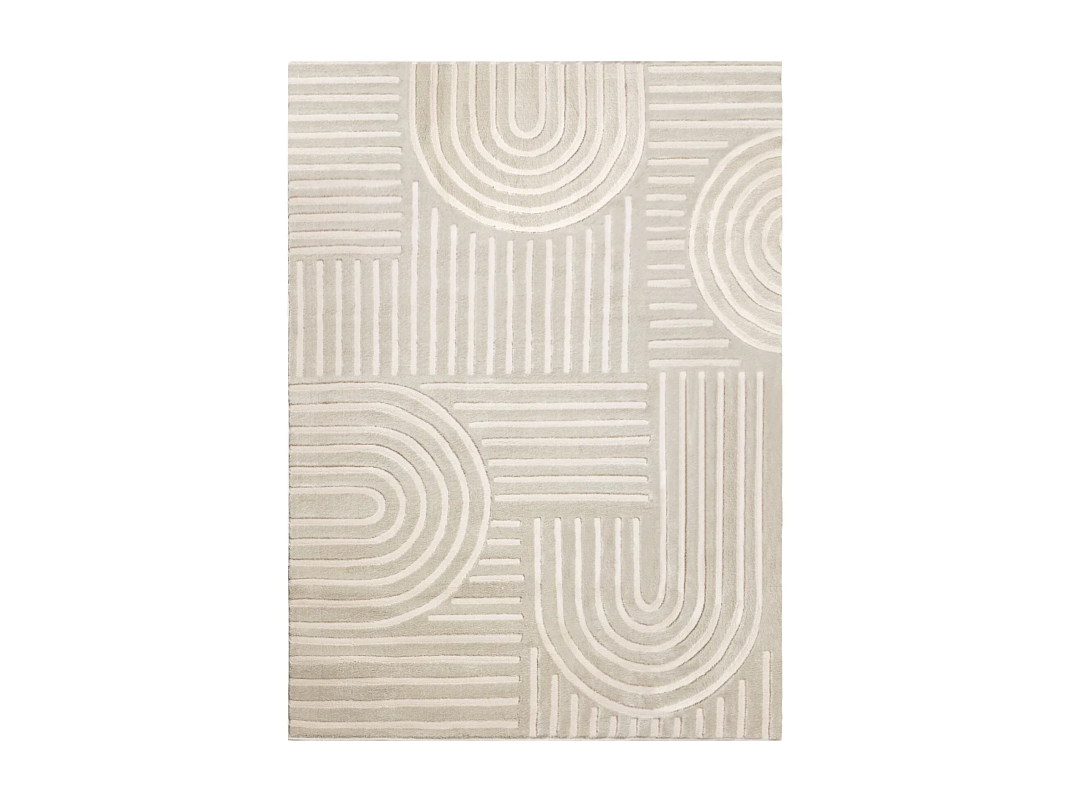 Tapis BALANCE 1918 taupe - Géométrique, structurel, glamour 200x290 cm