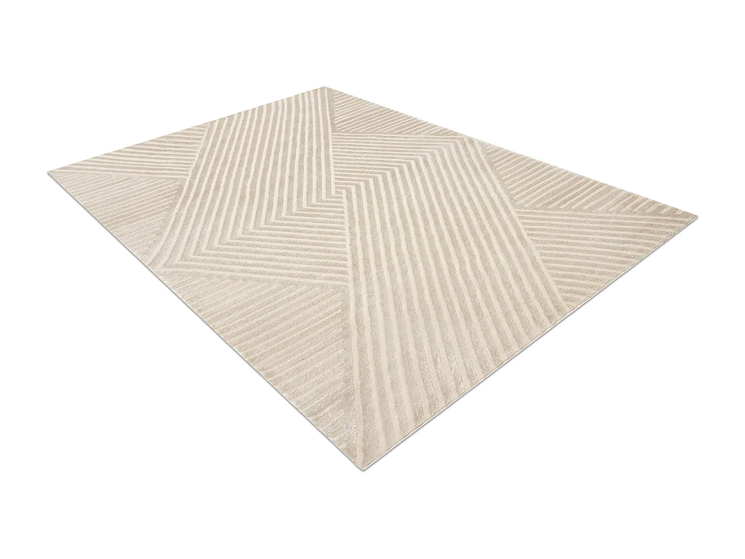 Teppich BALANCE 1503 taupe - Geometrisch, strukturell, glamour 240x330 cm