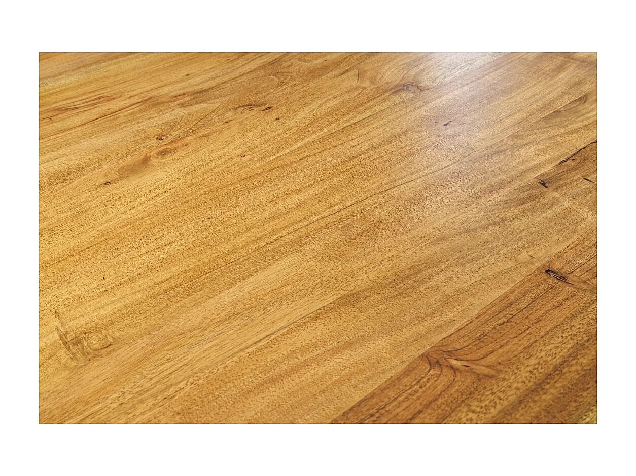 Table ARKAYA – Rectangulaire 200 cm – Bois massif et métal – Style industriel