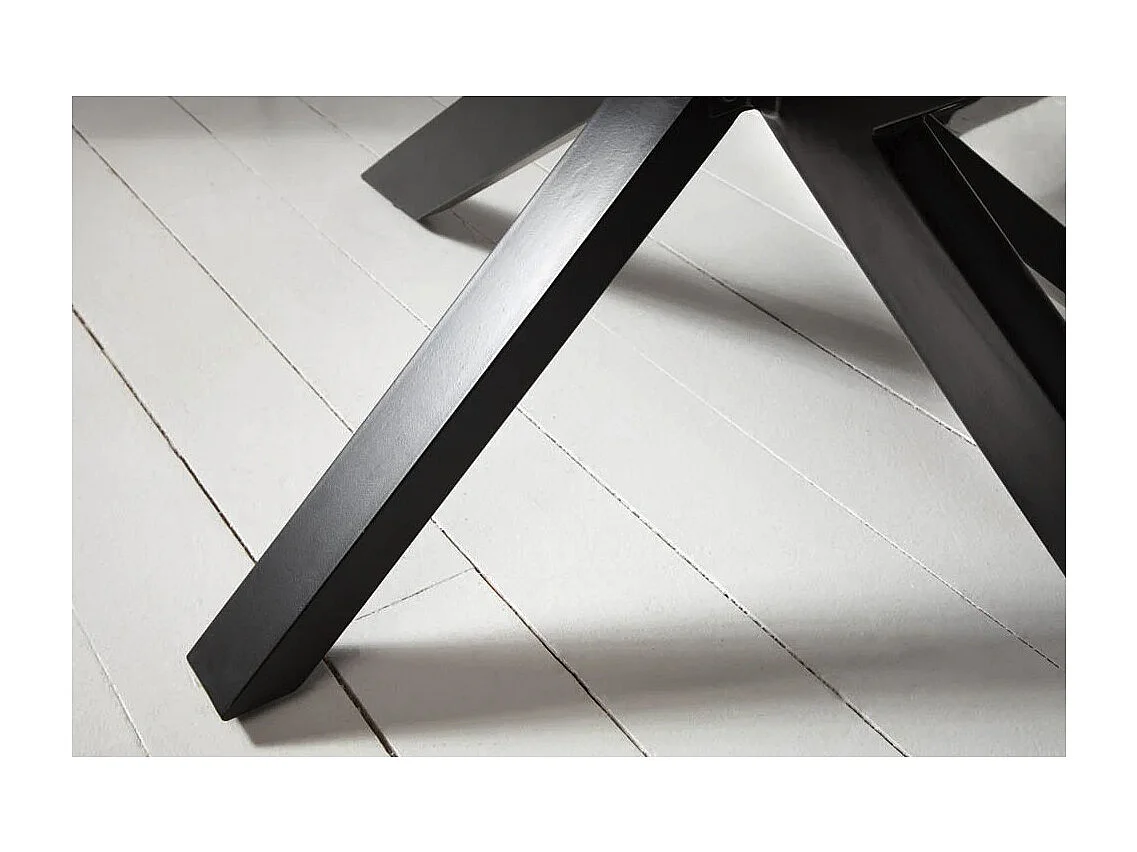 Table de salle à manger SOLARA – Rectangulaire 180 cm – Bois massif Sheesham et métal – Style industriel