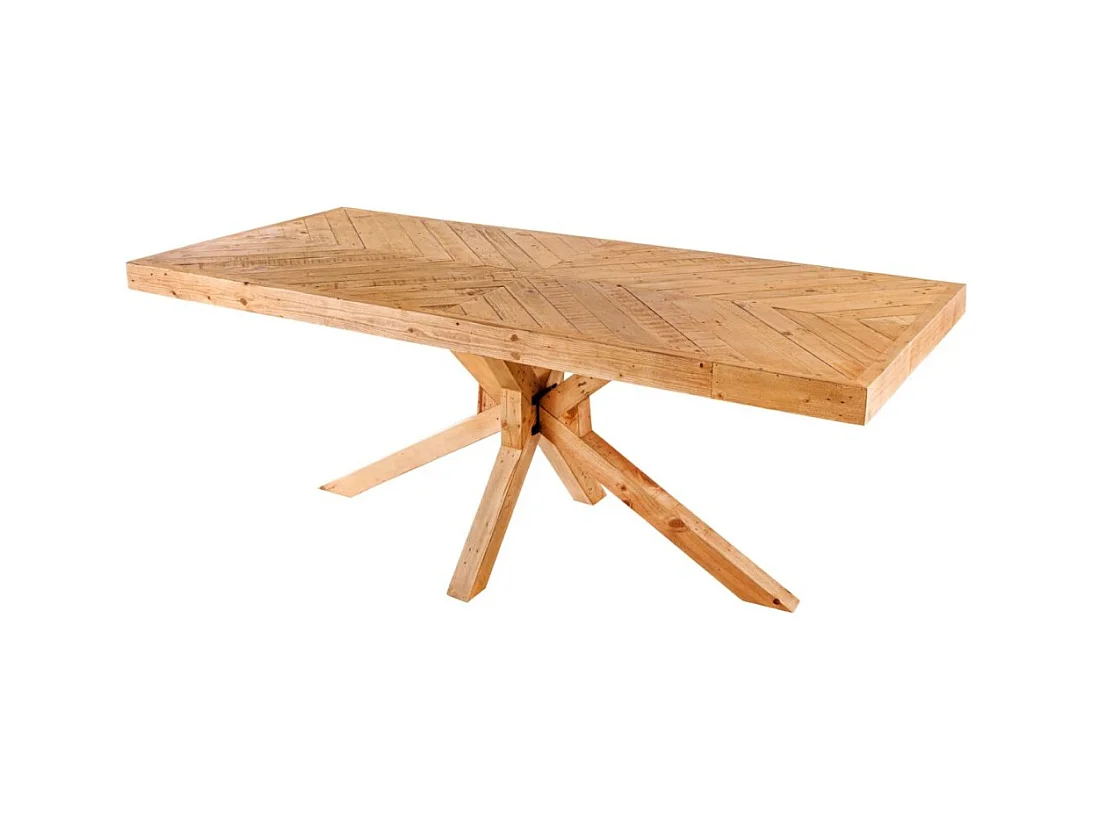 Table de salle à manger LOVARK – Rectangulaire 200 cm – Bois massif de pin