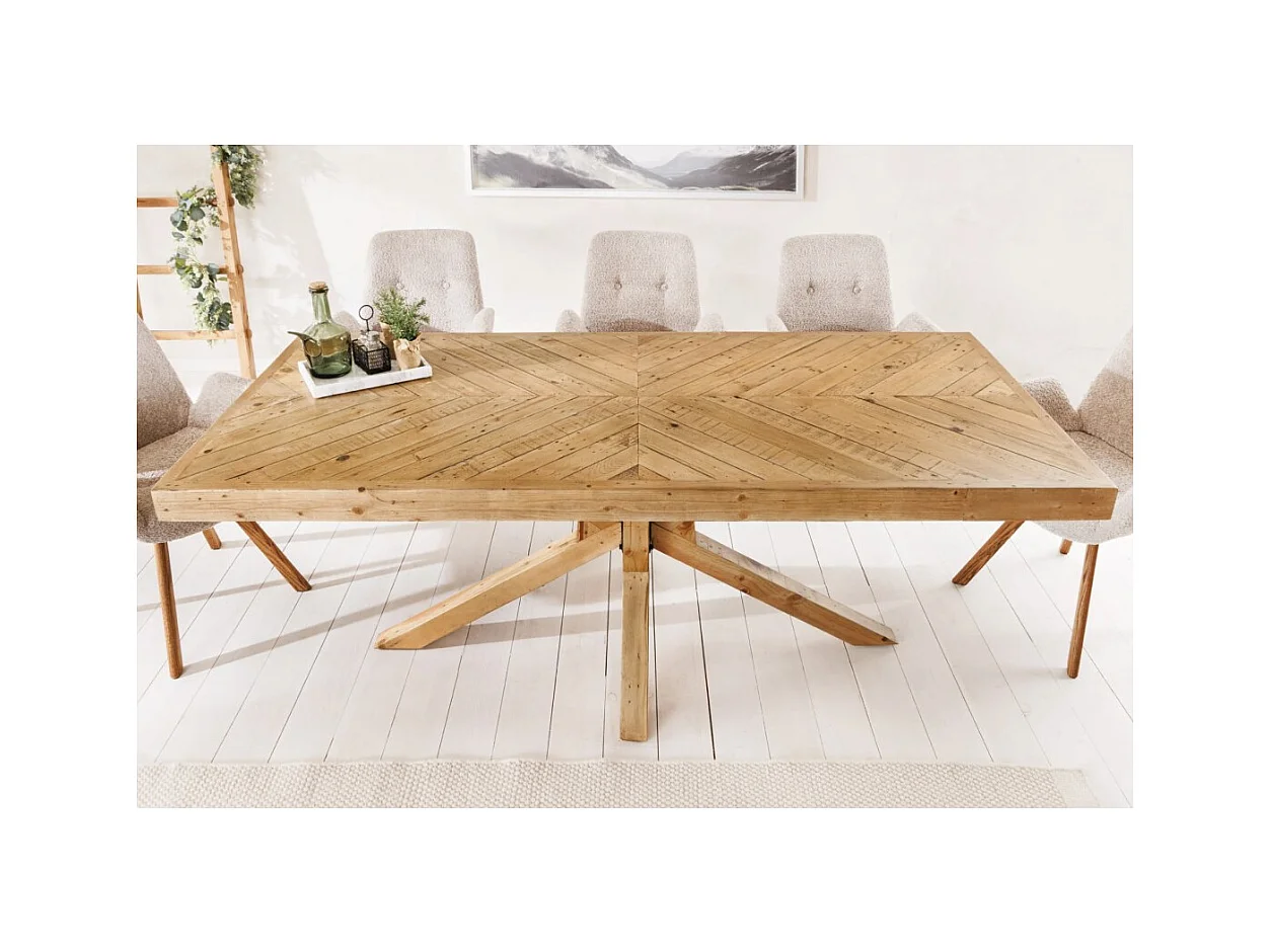 Table de salle à manger LOVARK – Rectangulaire 200 cm – Bois massif de pin