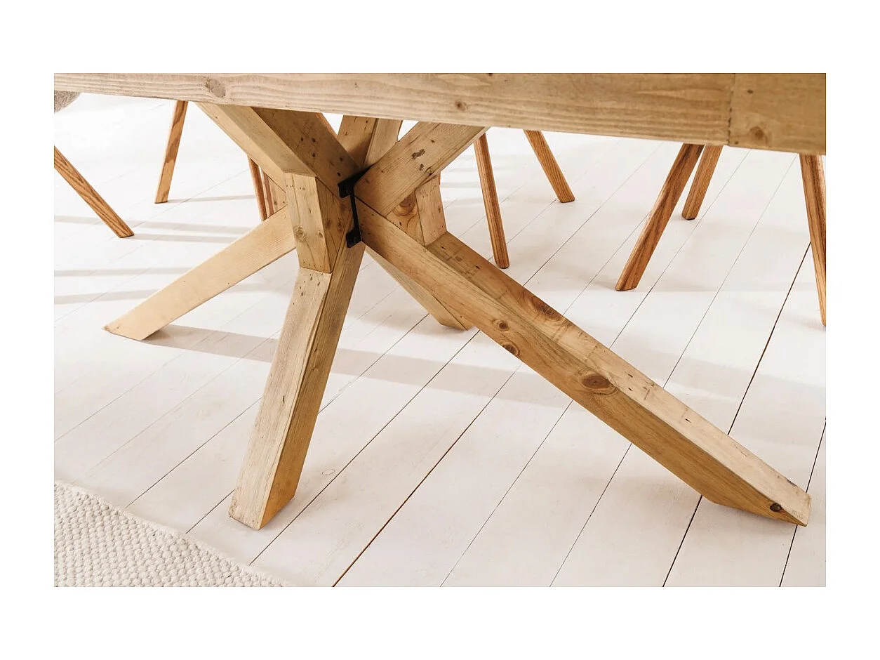 Table de salle à manger LOVARK – Rectangulaire 200 cm – Bois massif de pin