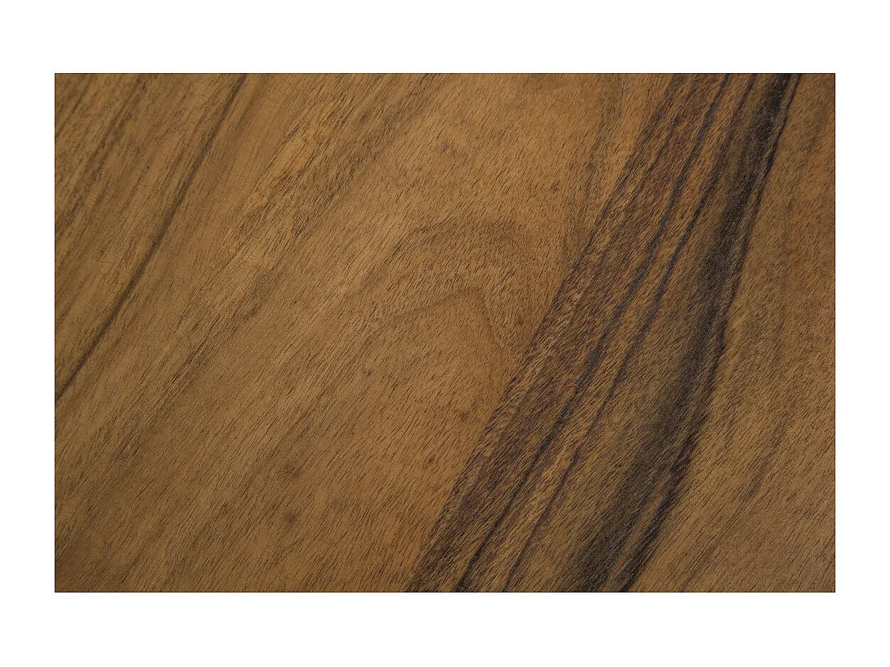 Table de salle à manger LODEN – Bois massif d'acacia et métal – Style industriel