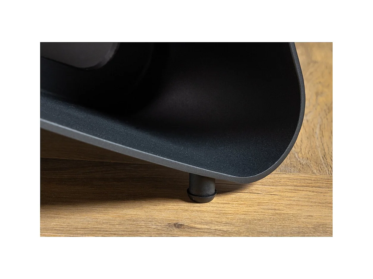 Table de salle à manger ZAREL – Extensible 180 à 260 cm – Céramique et verre trempé – Aspect marbre gris taupe