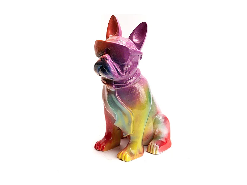 Bulldog Cravate Rainbow - Amadeus