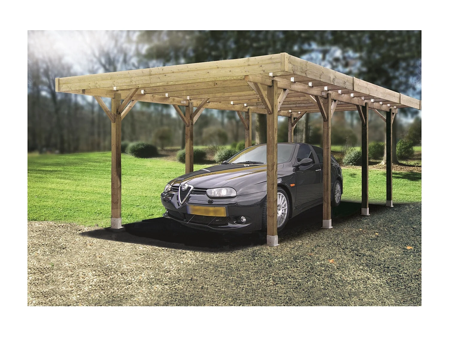 Carport base 5x5 hauteur 2,5m