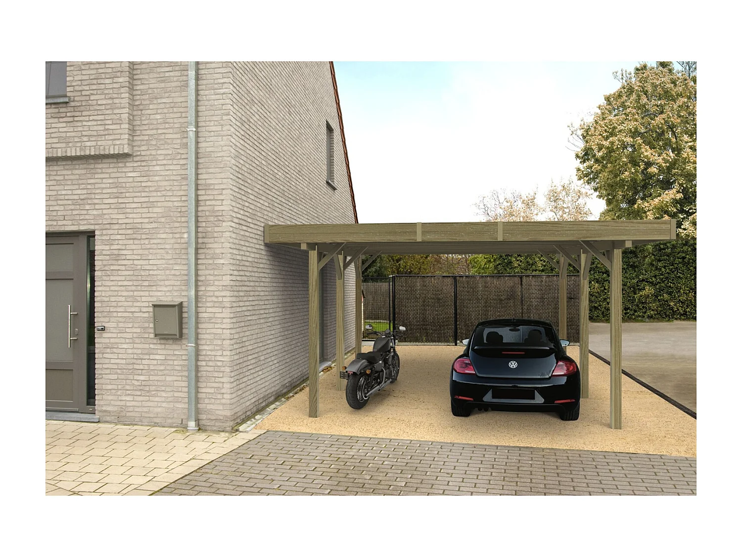 Carport base 5x5 hauteur 2,5m