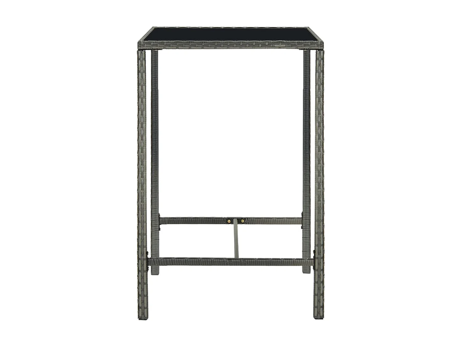 Renzo Giuseppe  Ensemble de bar de jardin 3 pcs Résine tressée Gris