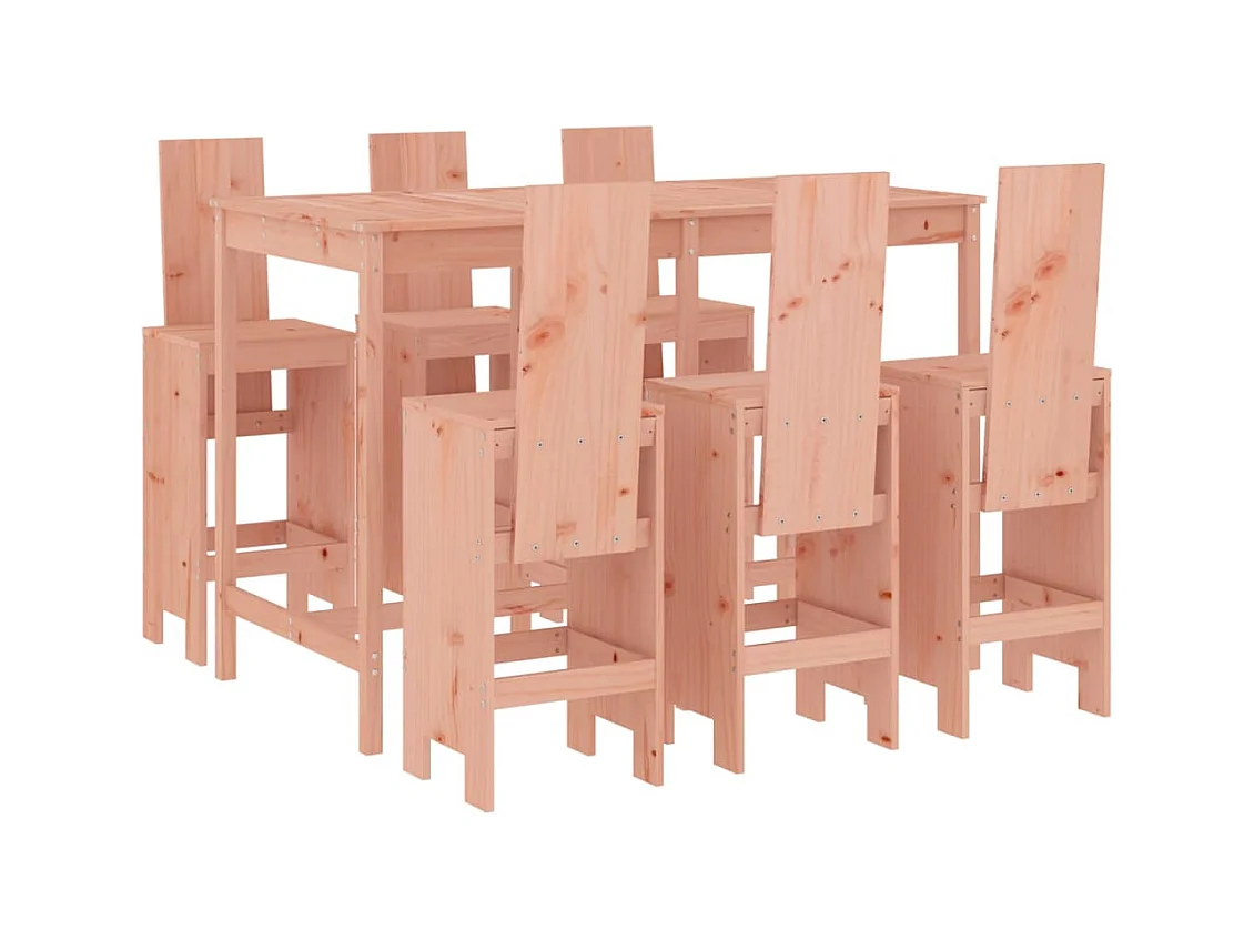 Telvor  Ensemble de bar de jardin 7 pcs bois massif douglas