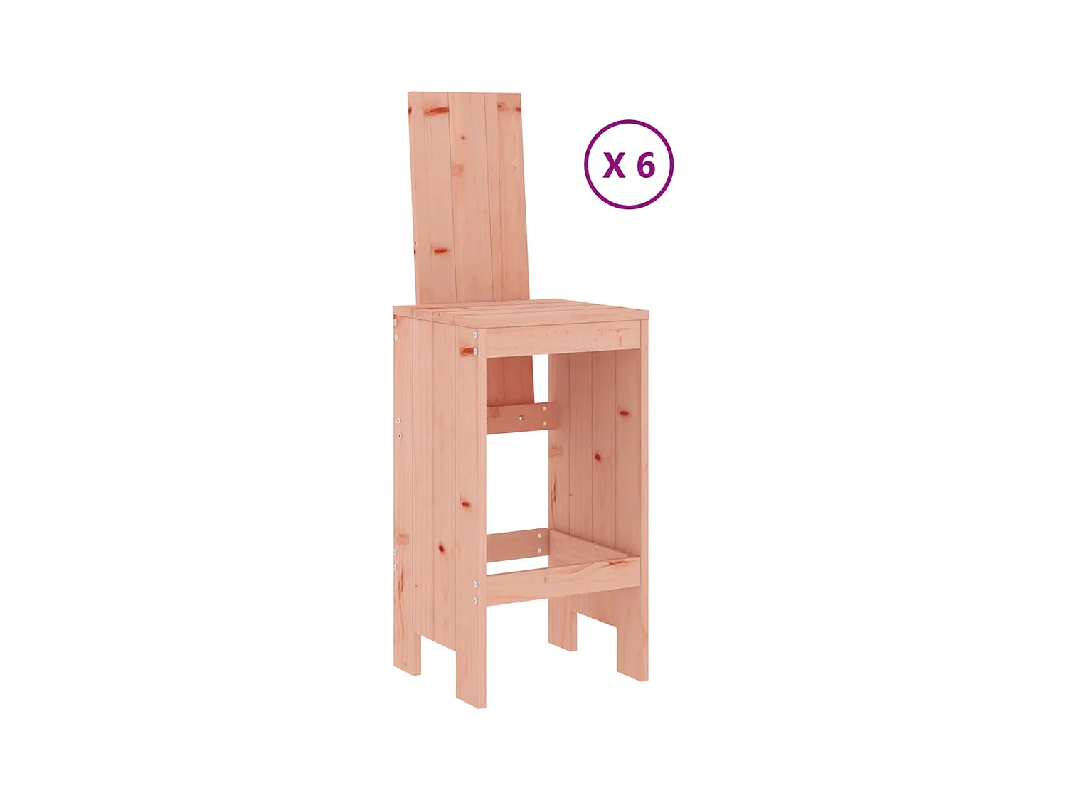 Telvor  Ensemble de bar de jardin 7 pcs bois massif douglas