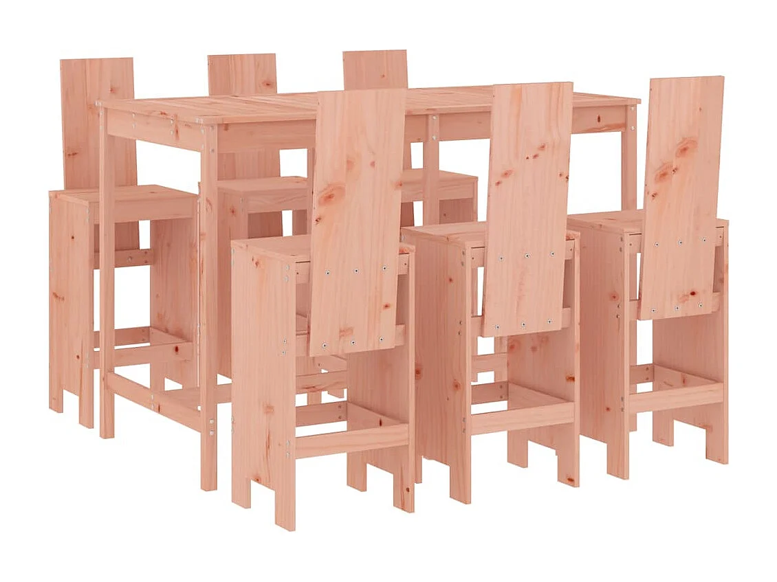 Telvor  Ensemble de bar de jardin 7 pcs bois massif douglas