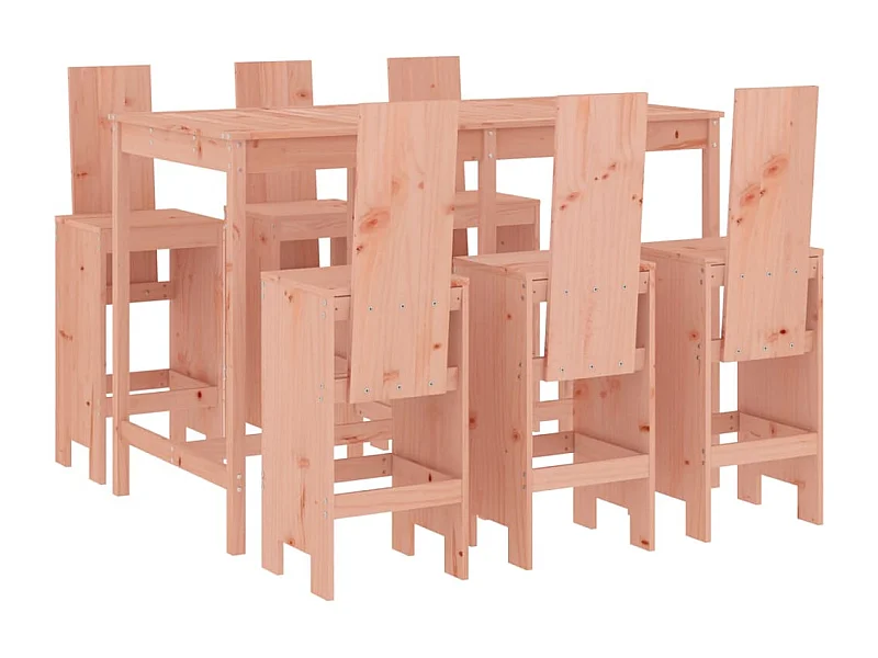 Telvor  Ensemble de bar de jardin 7 pcs bois massif douglas