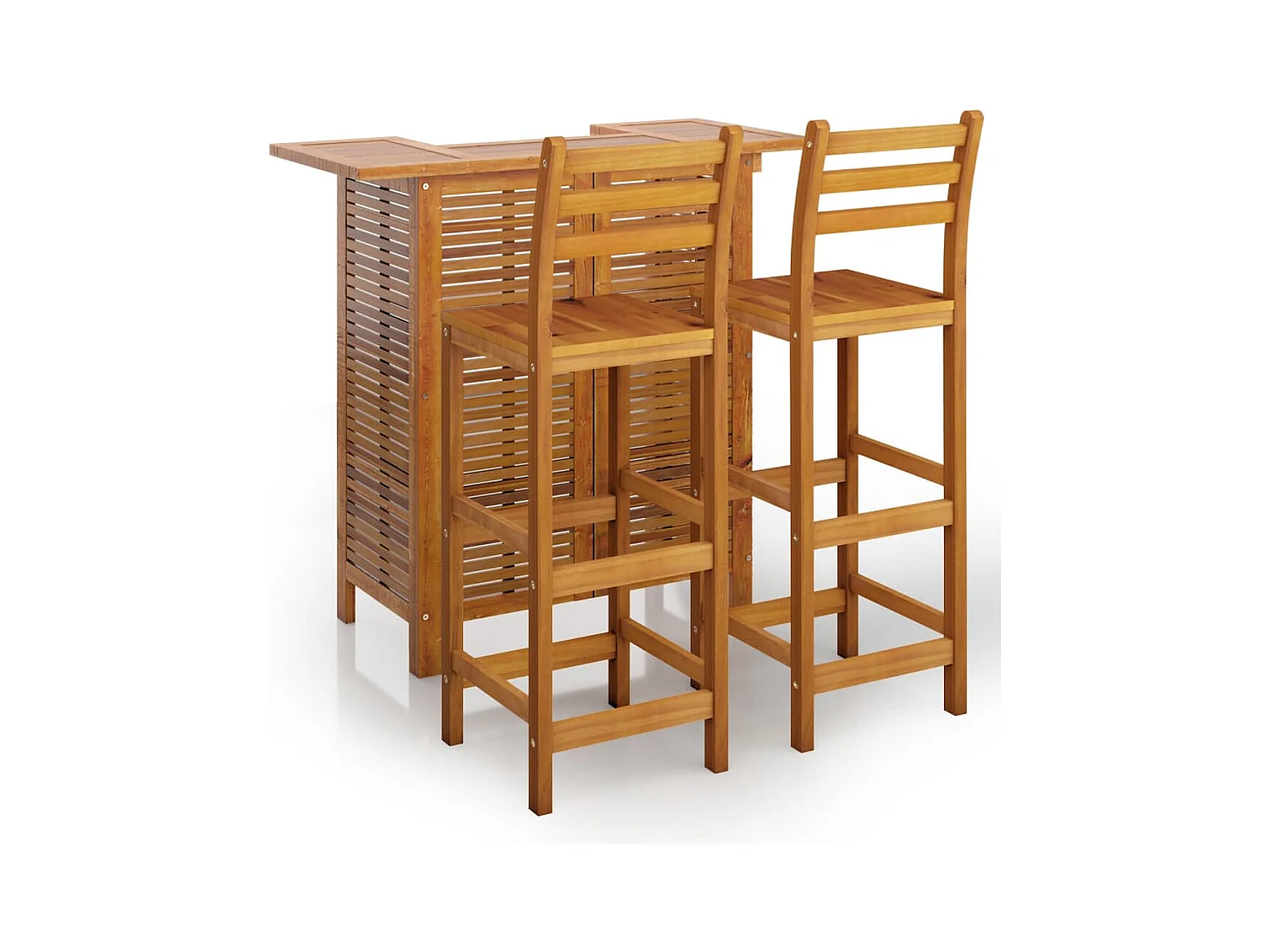 Rodolphe-Louis  Ensemble de bar de jardin 3 pcs Bois d'acacia solide