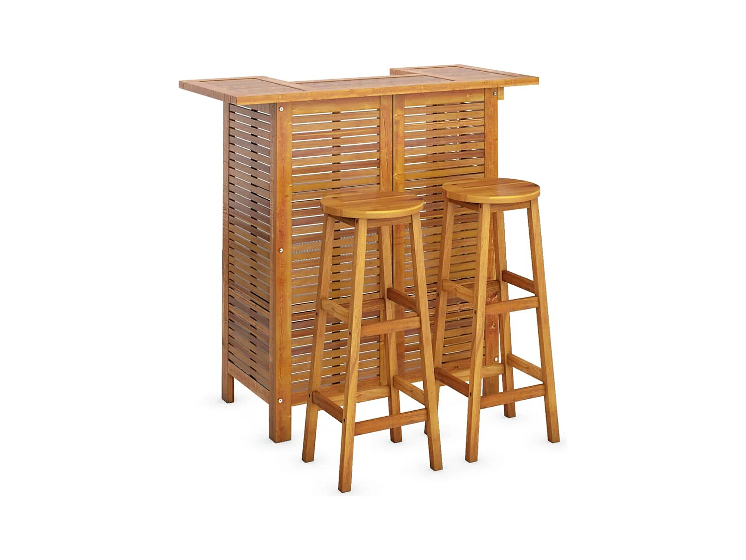 Rodolphe-Louis  Ensemble de bar de jardin 3 pcs Bois d'acacia solide