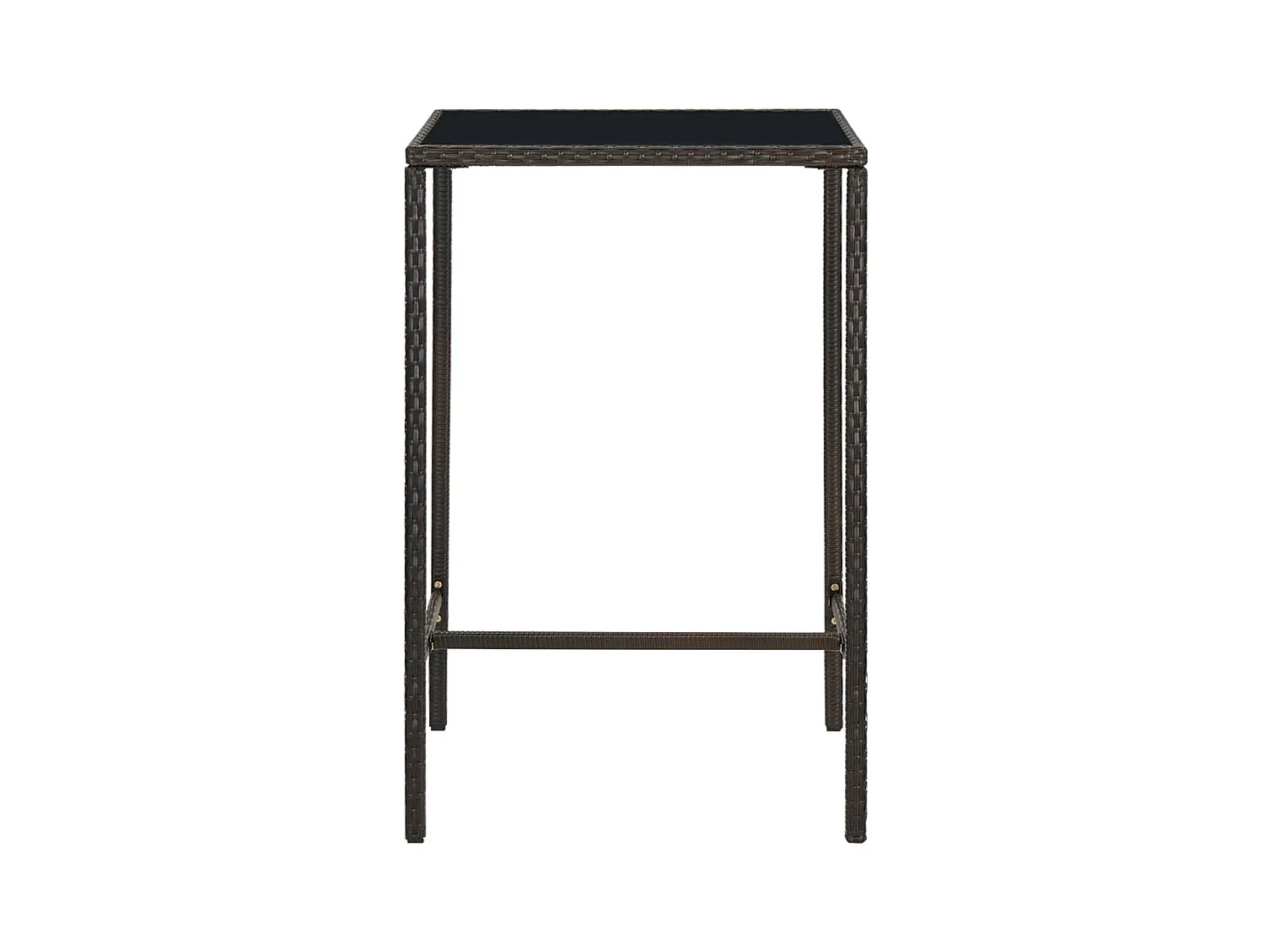 Renzo Giuseppe  Ensemble de bar de jardin 3 pcs Résine tressée Marron