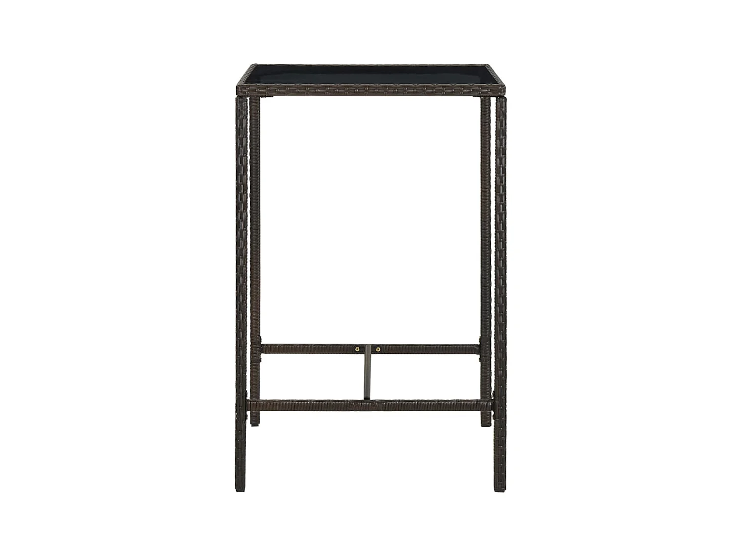 Renzo Giuseppe  Ensemble de bar de jardin 3 pcs Résine tressée Marron