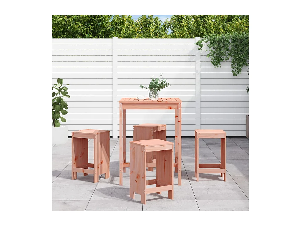 Berchem-Sainte-Agathe  5-delige Tuinset massief douglashout