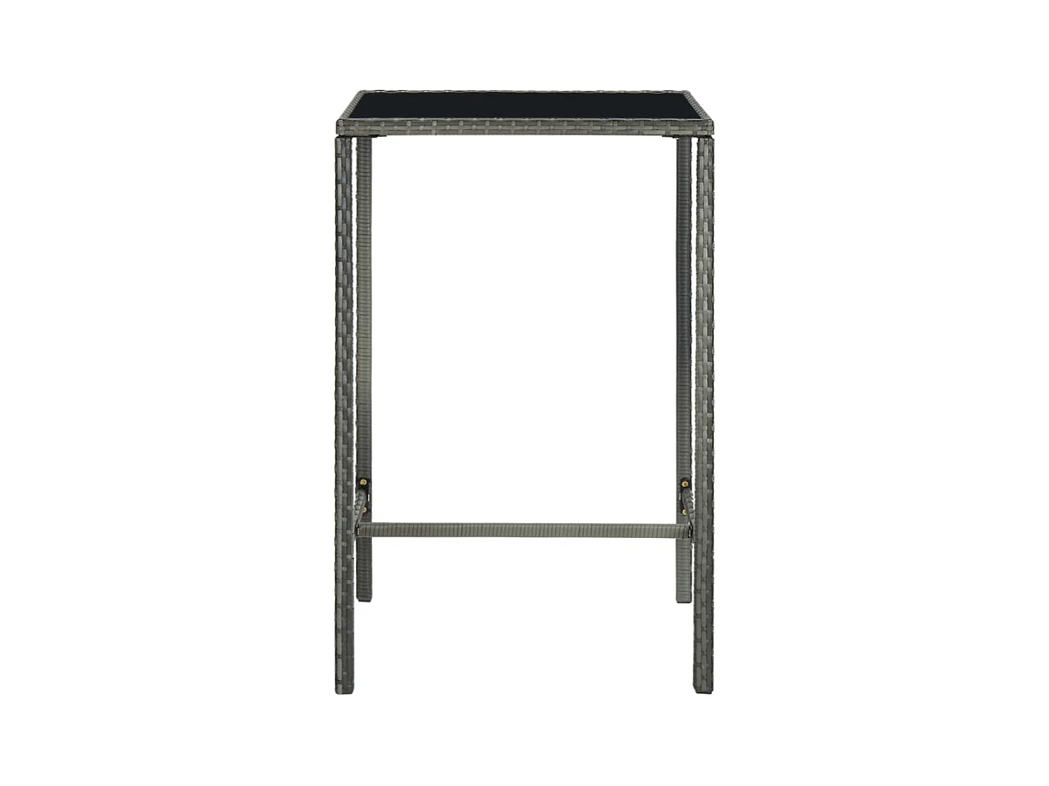 Renzo Giuseppe  Ensemble de bar de jardin 5 pcs Résine tressée Gris