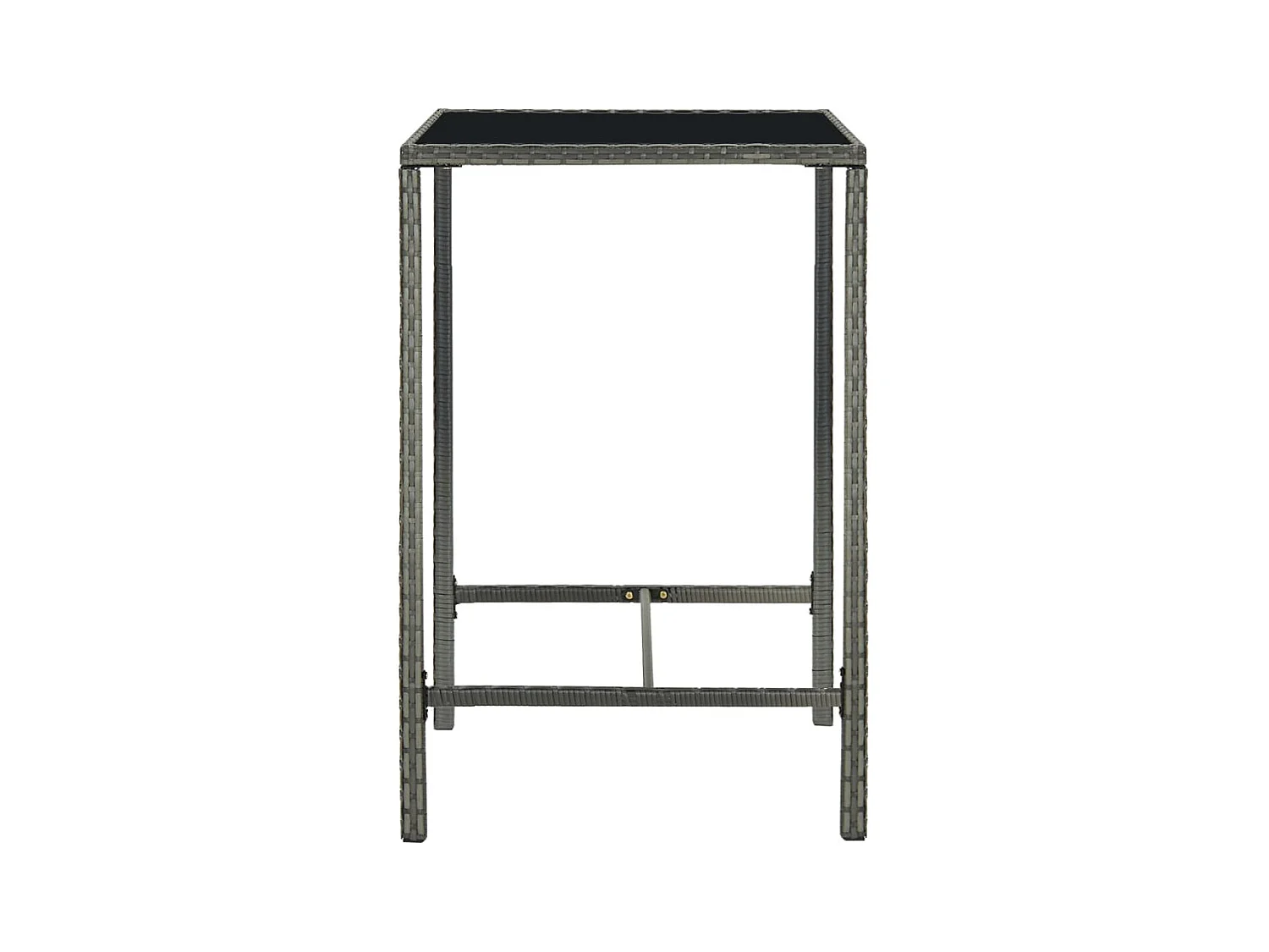 Renzo Giuseppe  Ensemble de bar de jardin 5 pcs Résine tressée Gris