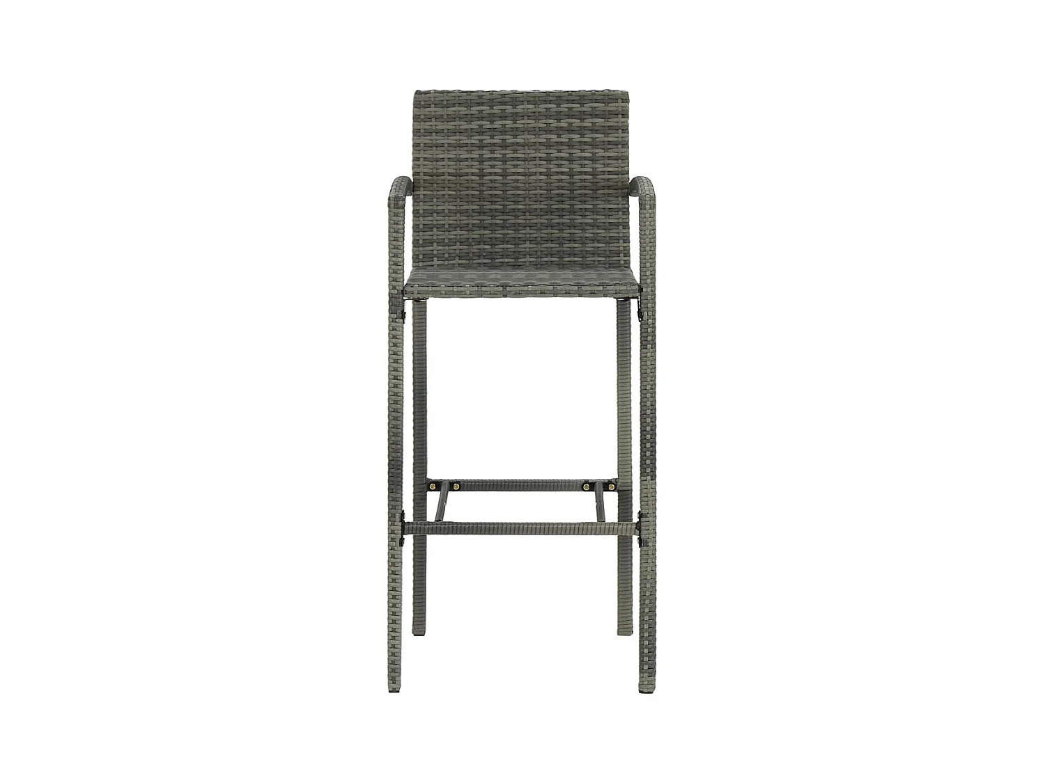 Renzo Giuseppe  Ensemble de bar de jardin 5 pcs Résine tressée Gris