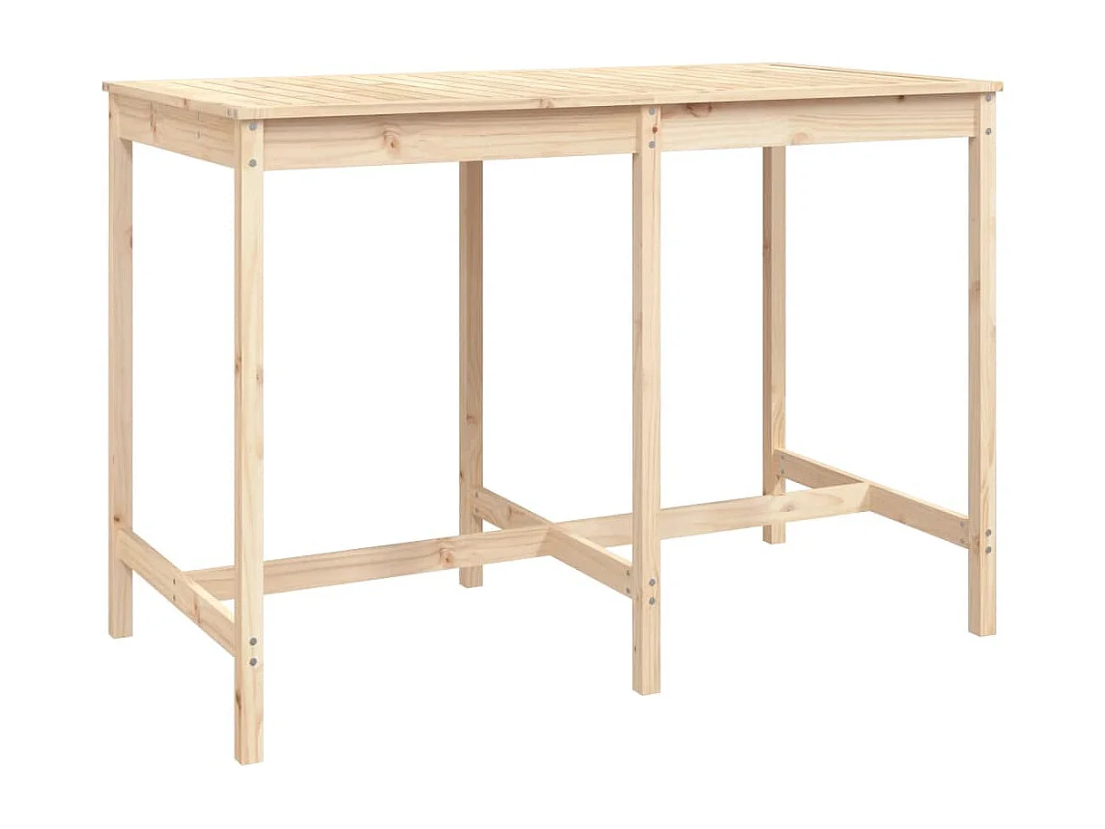 Hrolf  Ensemble de bar de jardin 7 pcs Bois de pin massif