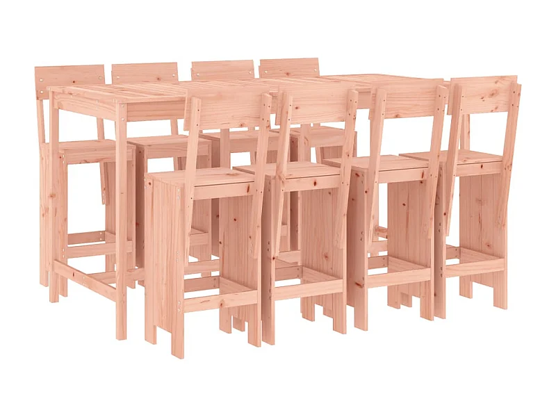 Henri-Gabriel  9-delige Tuinset massief douglashout