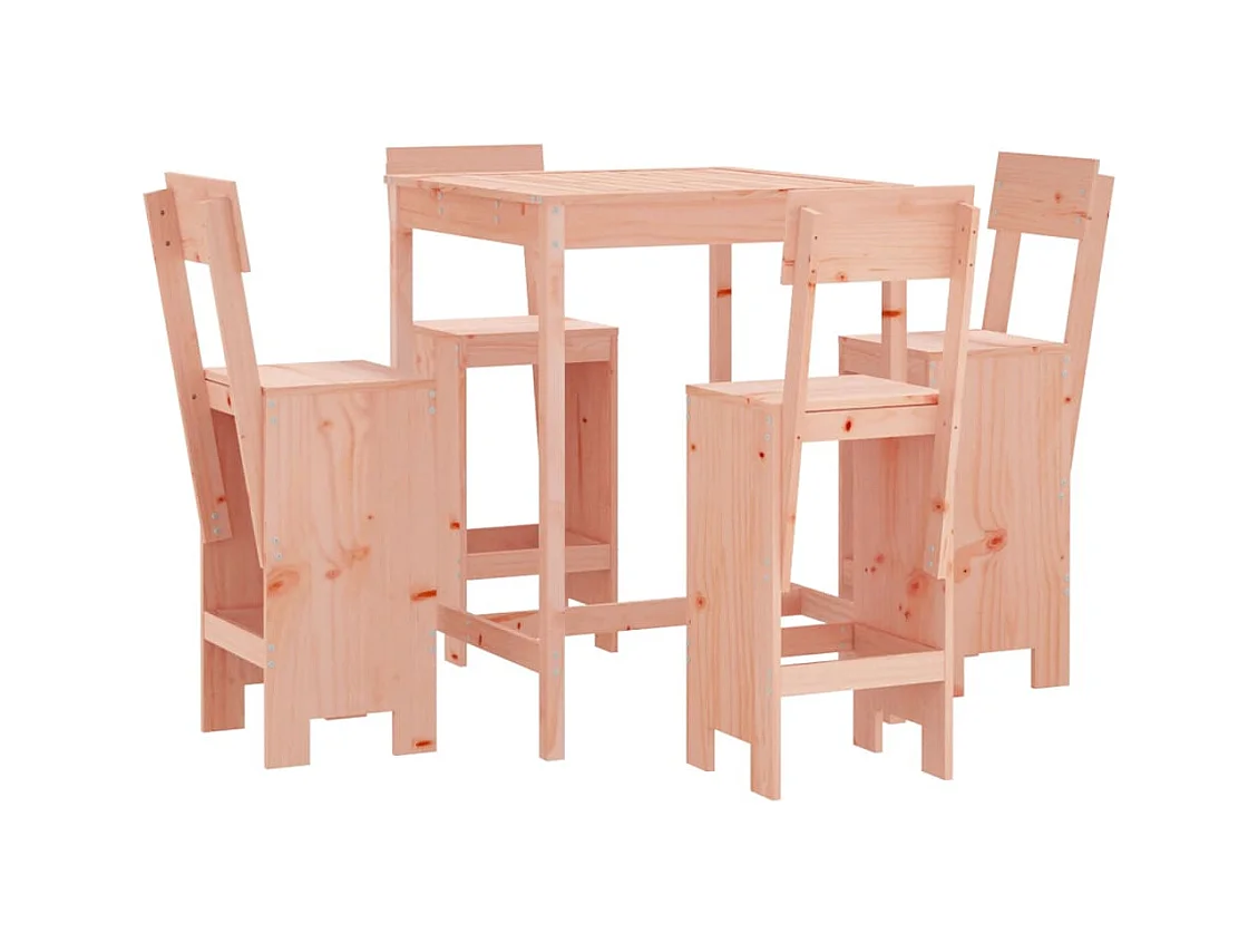 Lise Marie  Ensemble de bar de jardin 5 pcs bois massif de Douglas