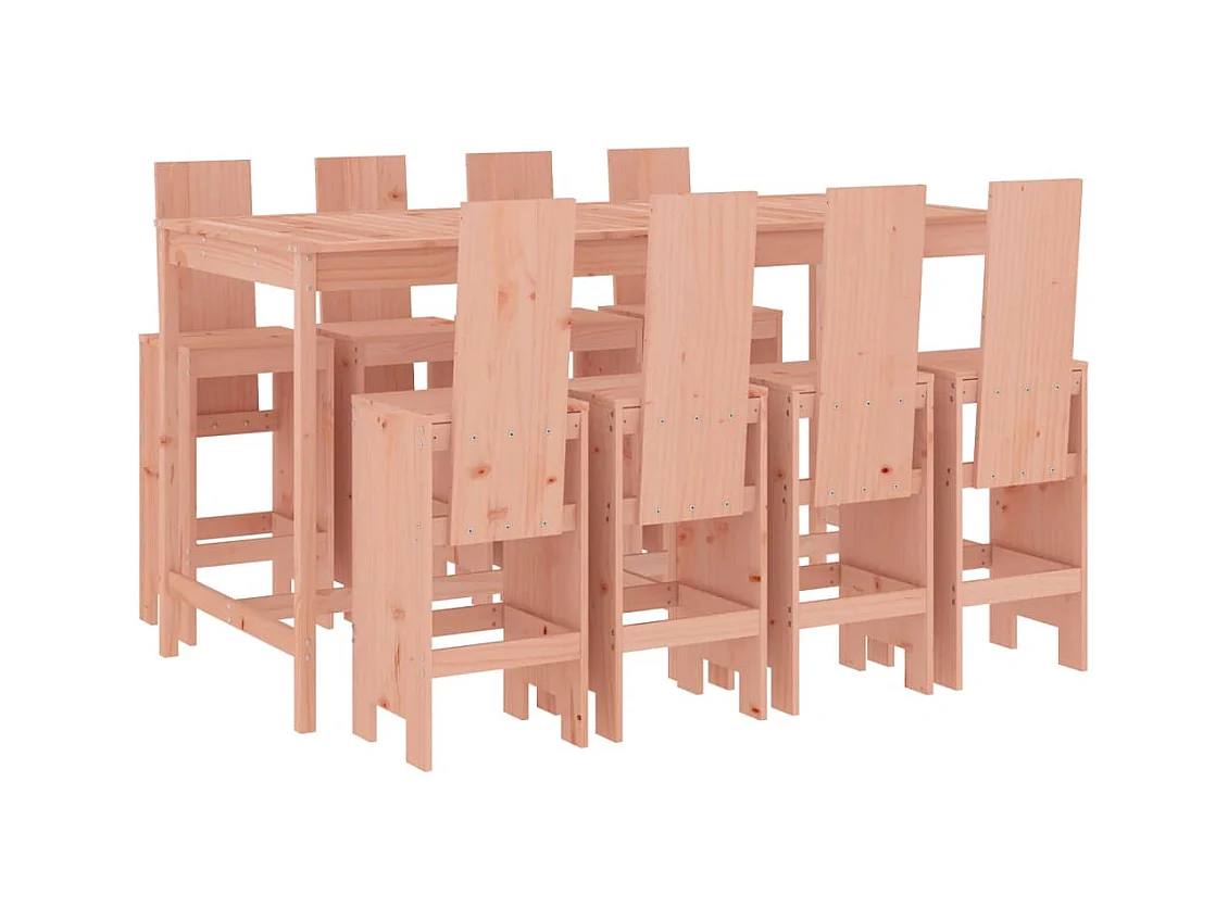 Lucien-Joseph-René  9-delige Tuinset massief douglashout