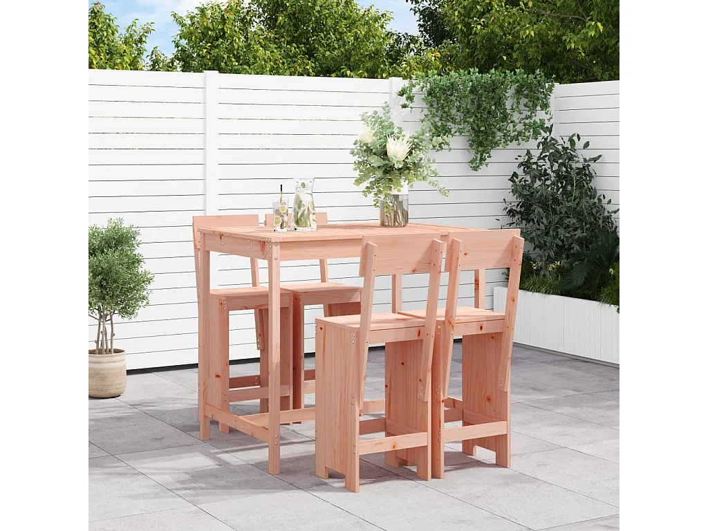 Tracy  5-delige Tuinset massief douglashout