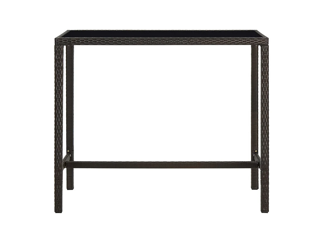 Renzo Giuseppe  5-delige Tuinbarset poly rattan bruin