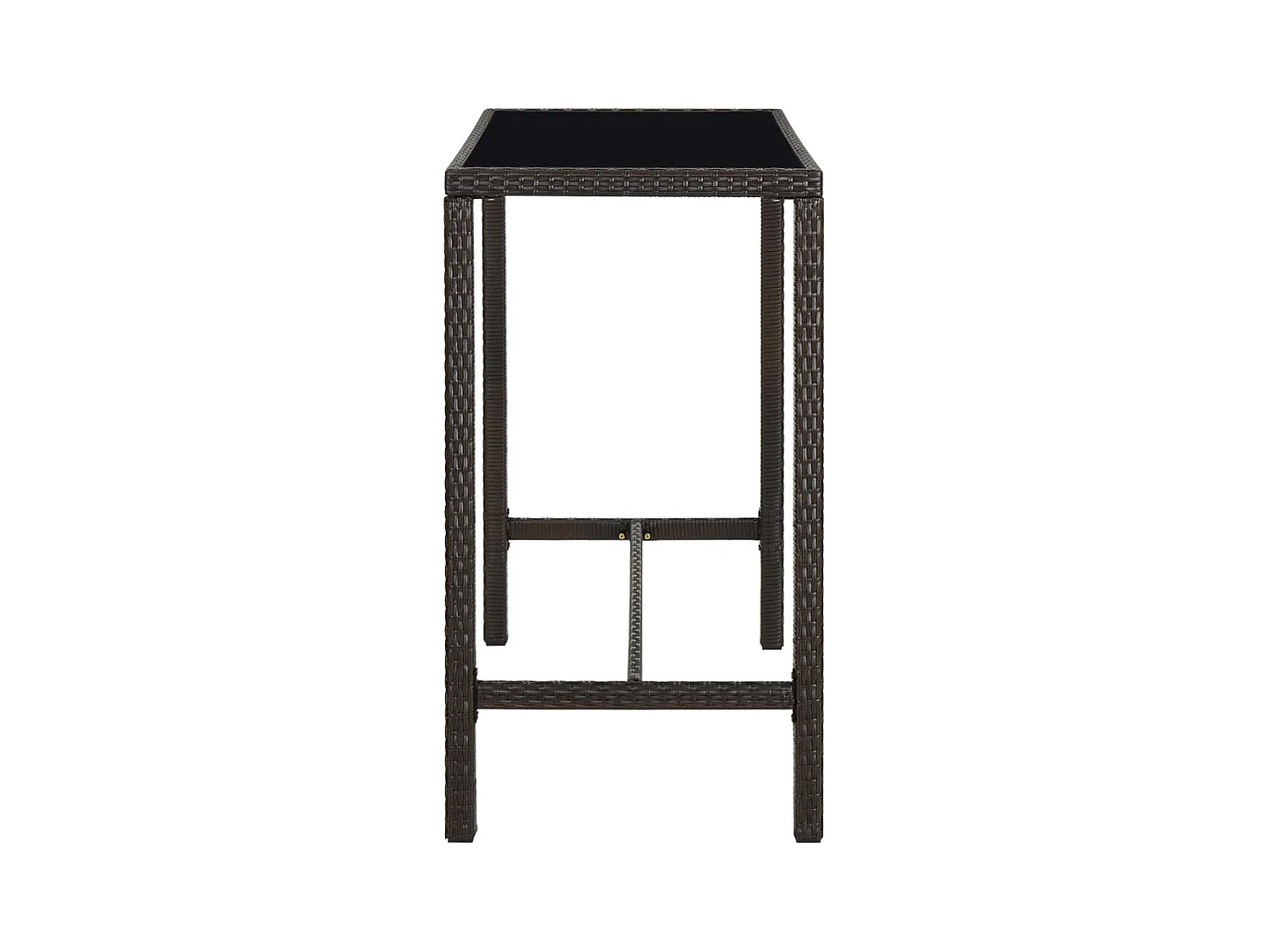 Renzo Giuseppe  5-delige Tuinbarset poly rattan bruin