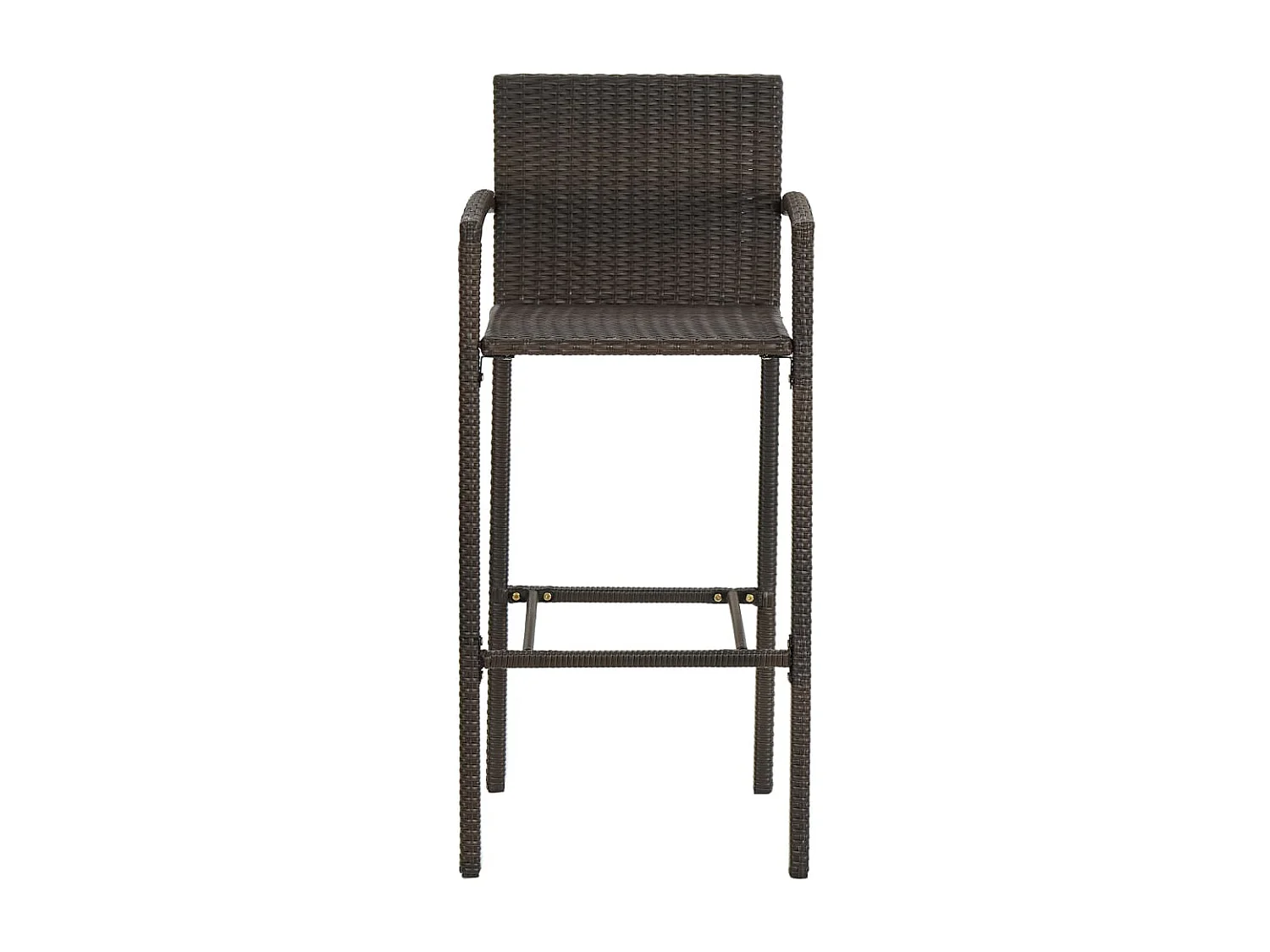 Renzo Giuseppe  Ensemble de bar de jardin 7 pcs Résine tressée Marron