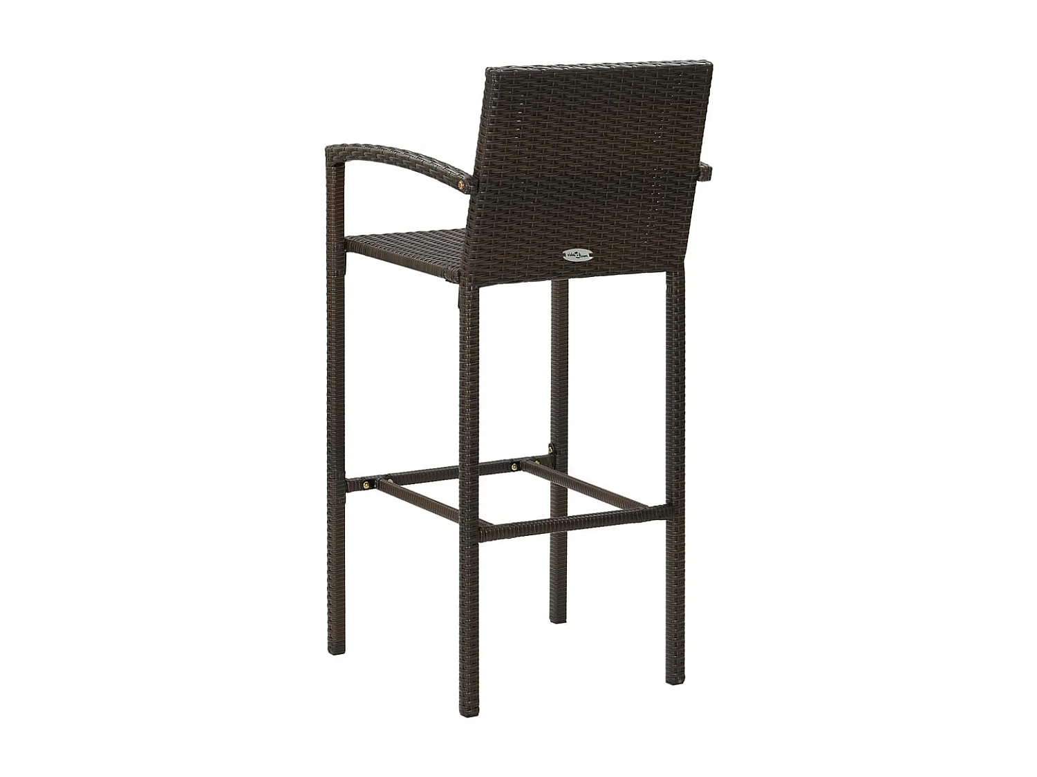 Renzo Giuseppe  Ensemble de bar de jardin 7 pcs Résine tressée Marron