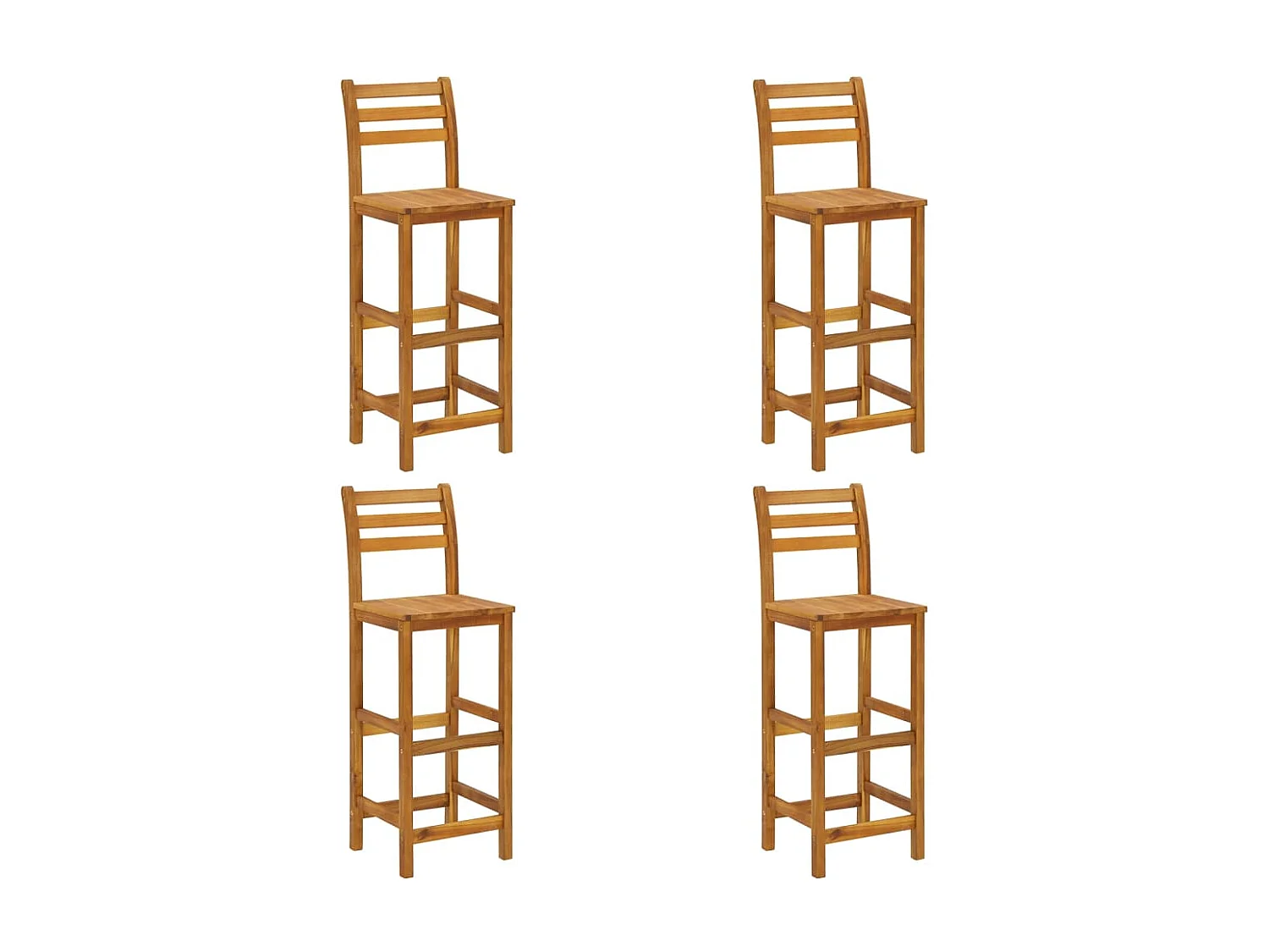 Rodolphe-Louis  Ensemble de bar de jardin 5 pcs Bois d'acacia solide