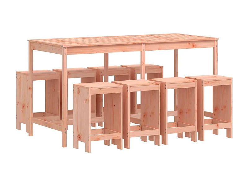 Claire-Rose-Anne  9-delige Tuinset massief douglashout