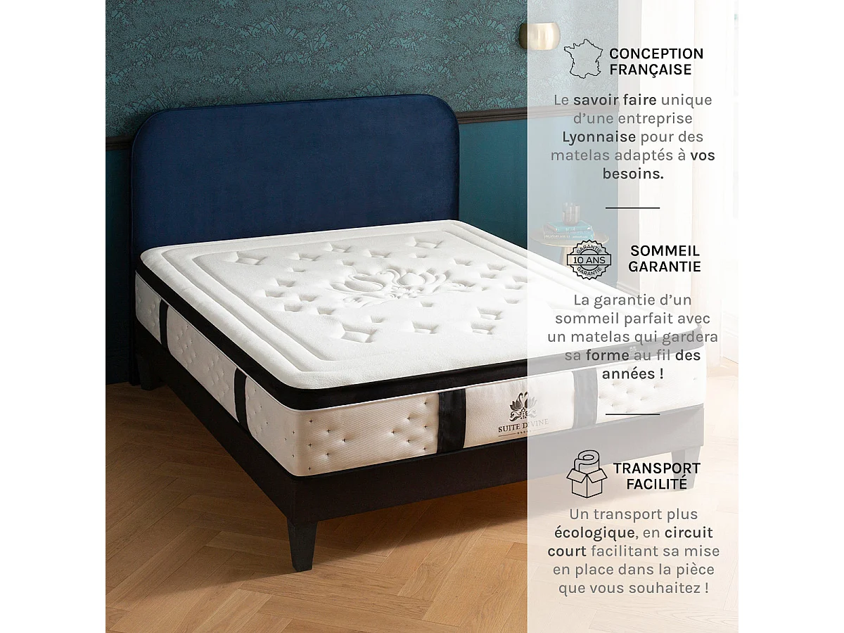 Matelas Suite Divine - Mousse Supersoft - Accueil douillet - 32 cm - 140x200 cm