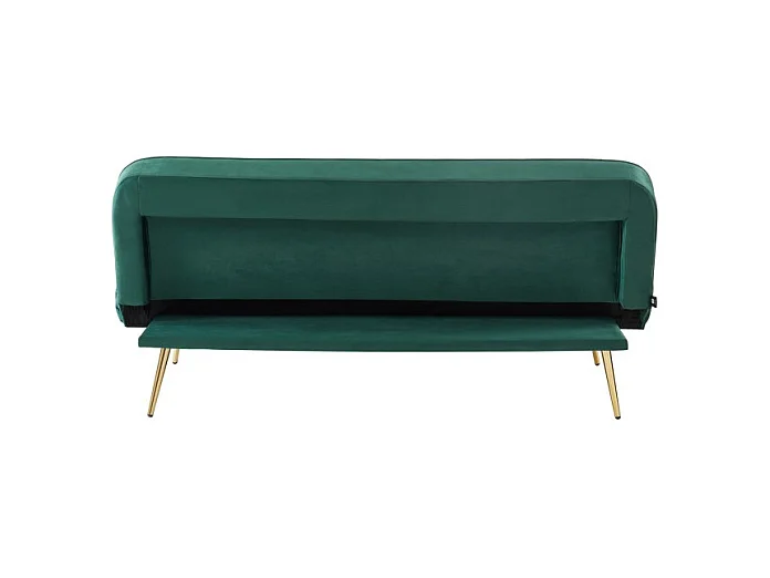 Banquette AROMA en velours vert 3 places convertible