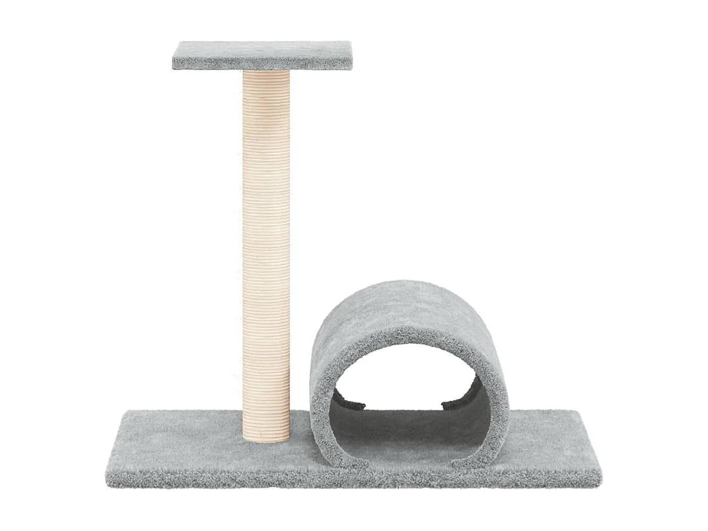 Prolenta Premium -  Arbre à chat avec tunnel Gris clair 60x34,5x50 cm