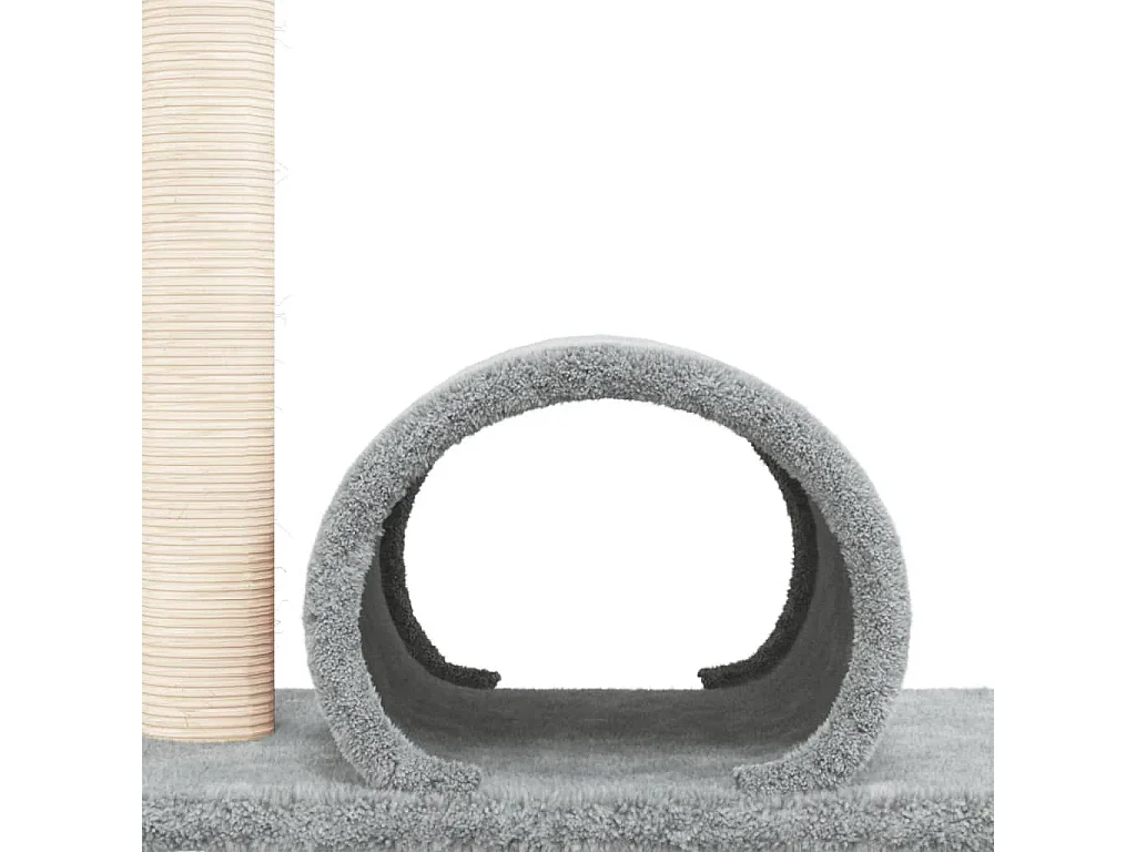 Prolenta Premium -  Arbre à chat avec tunnel Gris clair 60x34,5x50 cm